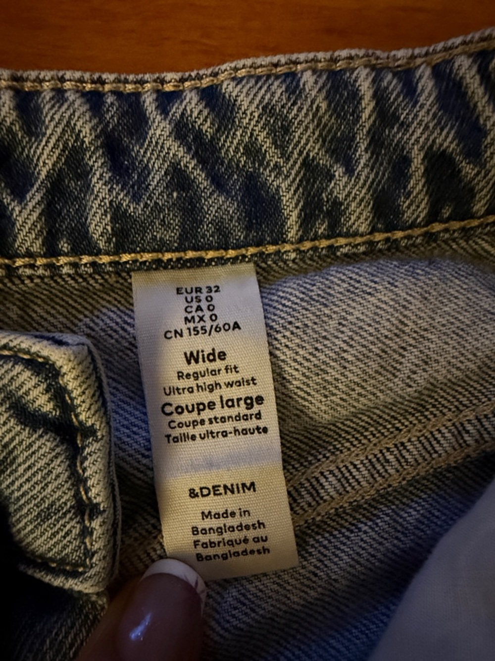 Vintage &Denim H&M Wide Leg Light Wash Jeans - Picture 2 of 5